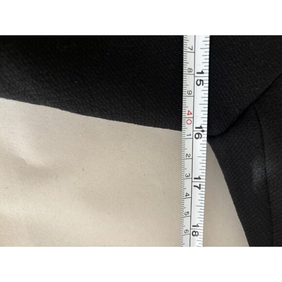 J.Crew Black Italian Wool Double Cloth Lady Day Coat Sz 4 Classic Sleek Feminine - Picture 8 of 11